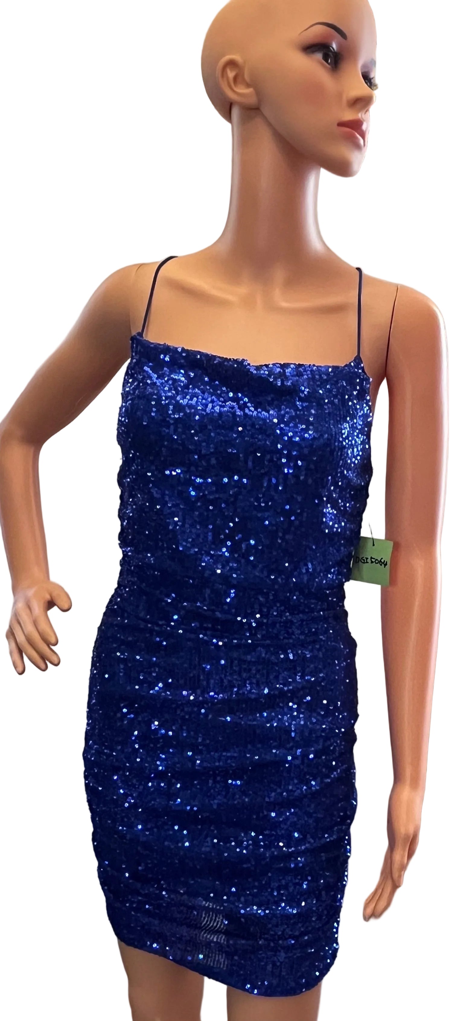 blue dress